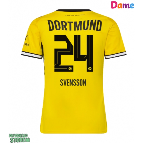 Borussia Dortmund Daniel Svensson #24 Replika Hjemmebanetrøje Dame 2026-27 Kortærmet